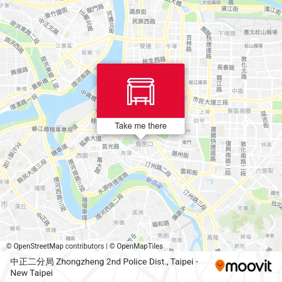 中正二分局 Zhongzheng 2nd Police Dist. map