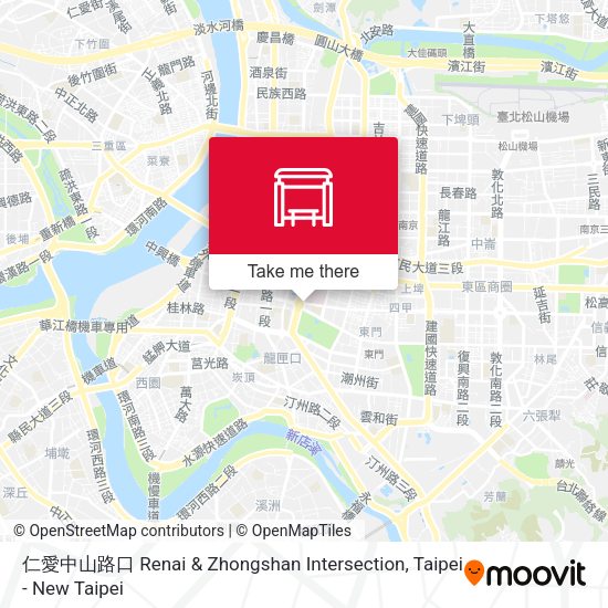 仁愛中山路口 Renai & Zhongshan Intersection map