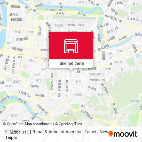仁愛安和路口 Renai & Anhe Intersection地圖