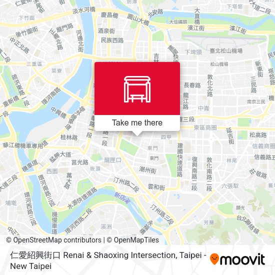 仁愛紹興街口 Renai & Shaoxing Intersection地圖