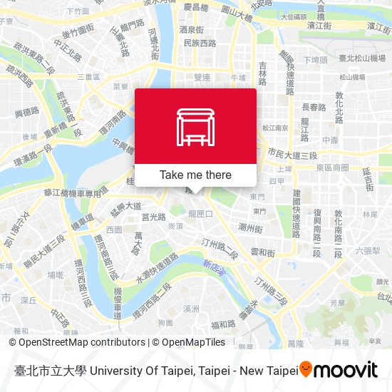 臺北市立大學 University Of Taipei map
