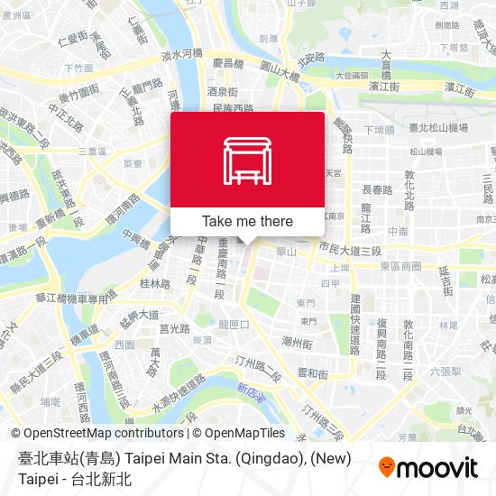 臺北車站(青島) Taipei Main Sta. (Qingdao) map