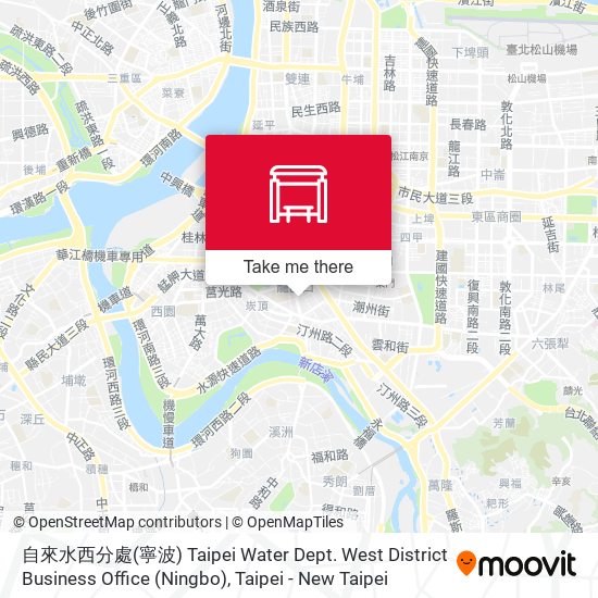 自來水西分處(寧波) Taipei Water Dept. West District Business Office (Ningbo) map