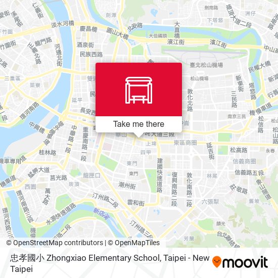 忠孝國小 Zhongxiao Elementary School地圖