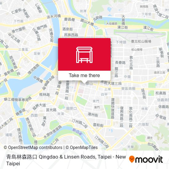 青島林森路口 Qingdao & Linsen Roads map