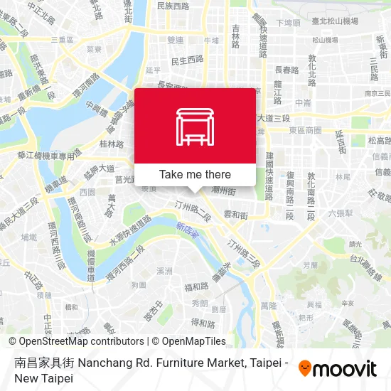 南昌家具街 Nanchang Rd. Furniture Market map
