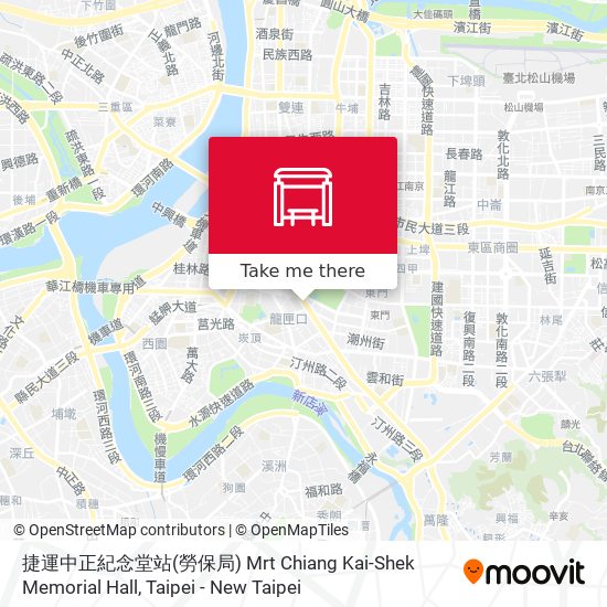 捷運中正紀念堂站(勞保局) Mrt Chiang Kai-Shek Memorial Hall map