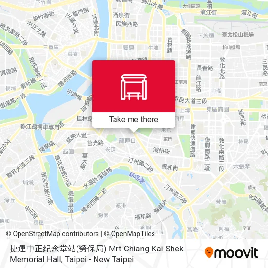 捷運中正紀念堂站(勞保局) Mrt Chiang Kai-Shek Memorial Hall地圖