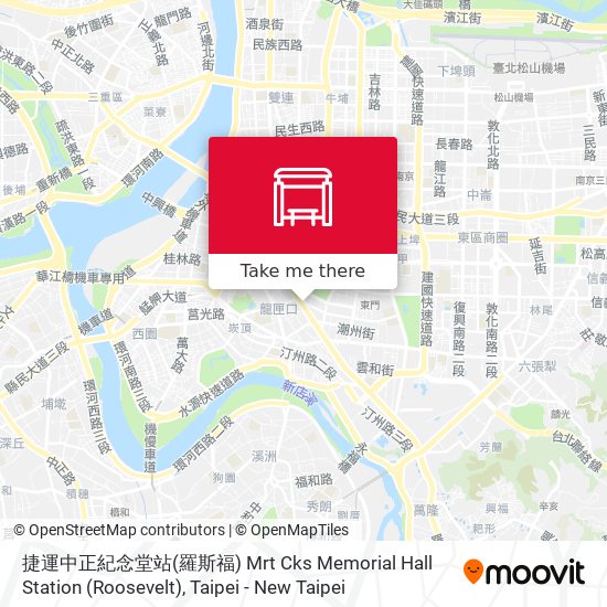 捷運中正紀念堂站(羅斯福) Mrt Cks Memorial Hall Station (Roosevelt) map