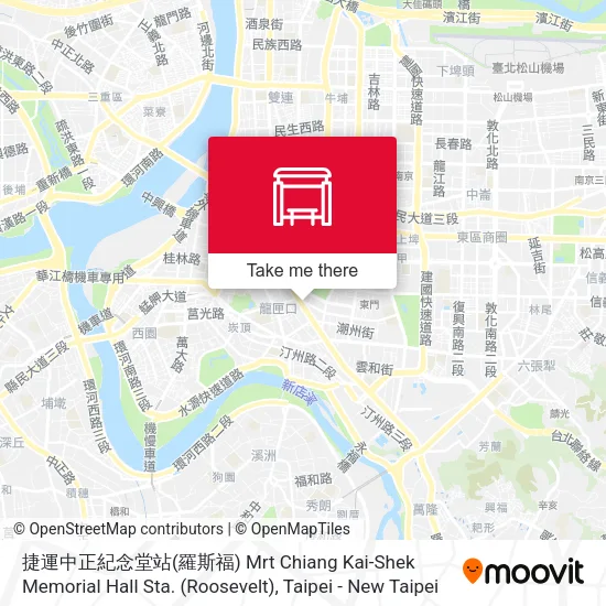 捷運中正紀念堂站(羅斯福) Mrt Chiang Kai-Shek Memorial Hall Sta. (Roosevelt)地圖