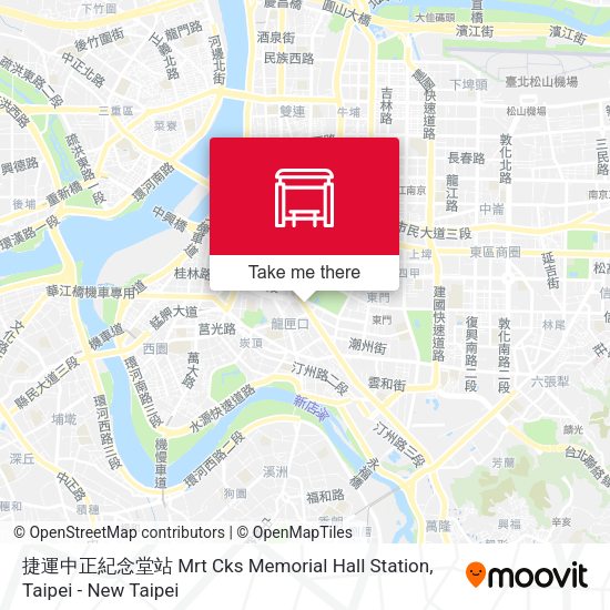 捷運中正紀念堂站 Mrt Cks Memorial Hall Station地圖