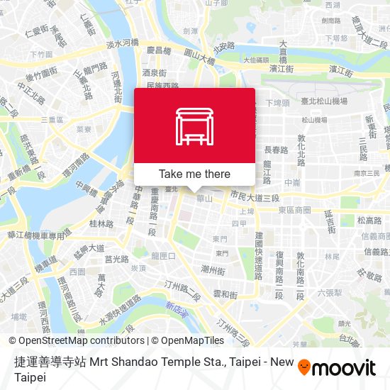 捷運善導寺站 Mrt Shandao Temple Sta. map