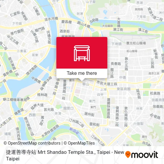 捷運善導寺站 Mrt Shandao Temple Sta. map