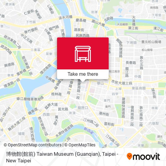 博物館(館前) Taiwan Museum (Guanqian) map