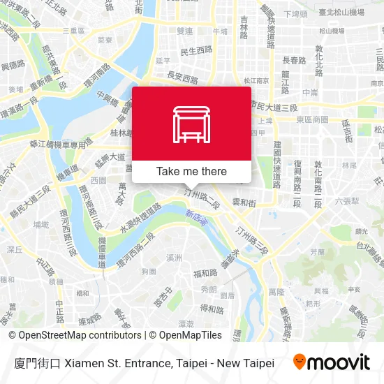 廈門街口 Xiamen St. Entrance map