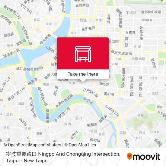 寧波重慶路口 Ningpo And Chongqing Intersection map