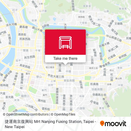 捷運南京復興站 Mrt Nanjing Fuxing Station map