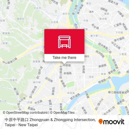 中原中平路口 Zhongyuan & Zhongping Intersection地圖
