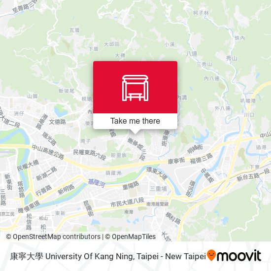 康寧大學 University Of Kang Ning map