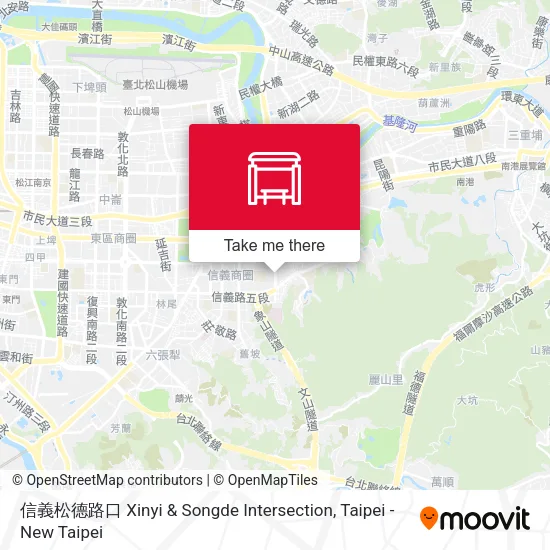 信義松德路口 Xinyi & Songde Intersection map