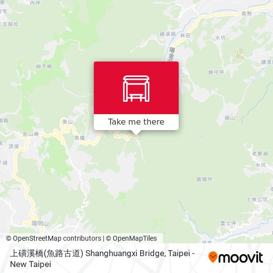 上磺溪橋(魚路古道) Shanghuangxi Bridge map