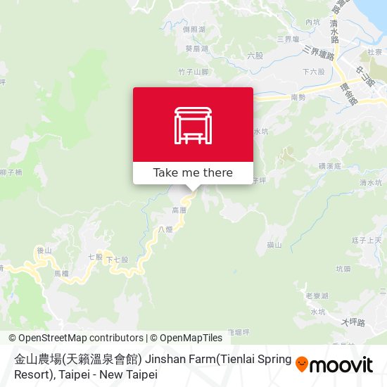 金山農場(天籟溫泉會館) Jinshan Farm(Tienlai Spring Resort) map