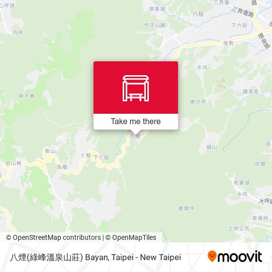 八煙(綠峰溫泉山莊) Bayan map