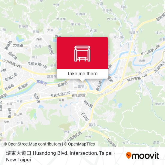 環東大道口 Huandong Blvd. Intersection map