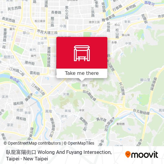 臥龍富陽街口 Wolong And Fuyang  Intersection map