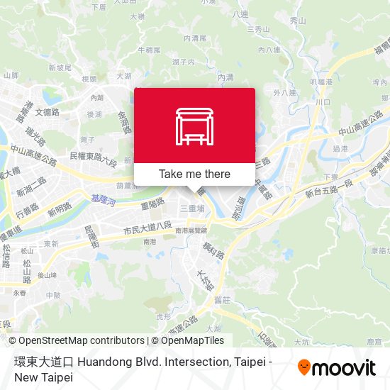 環東大道口 Huandong Blvd. Intersection map