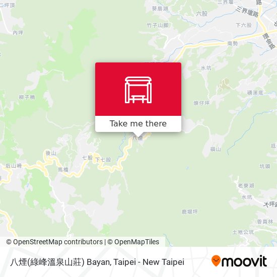 八煙(綠峰溫泉山莊) Bayan map