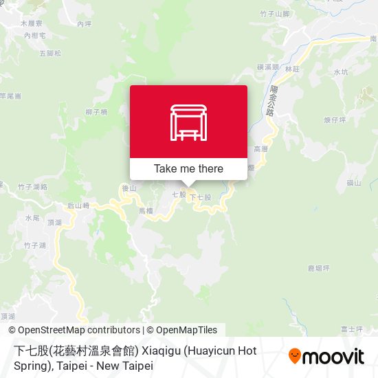 下七股(花藝村溫泉會館) Xiaqigu (Huayicun Hot Spring) map