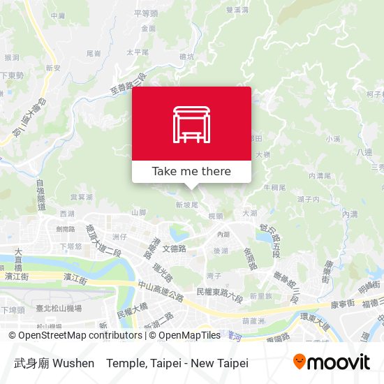 武身廟 Wushen　Temple map