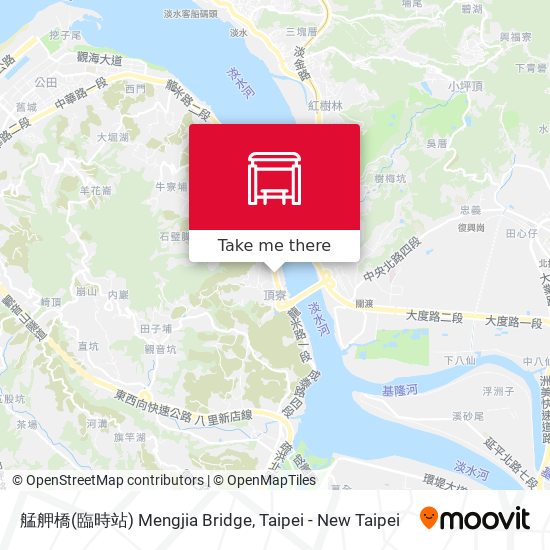 艋舺橋(臨時站) Mengjia Bridge地圖