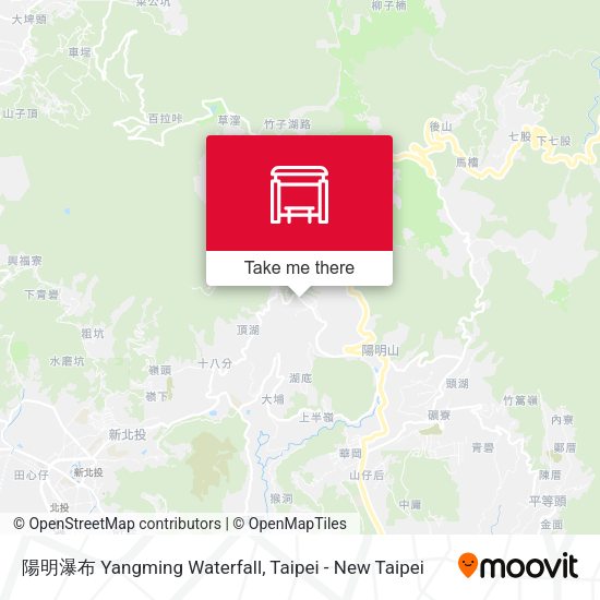 陽明瀑布 Yangming Waterfall map