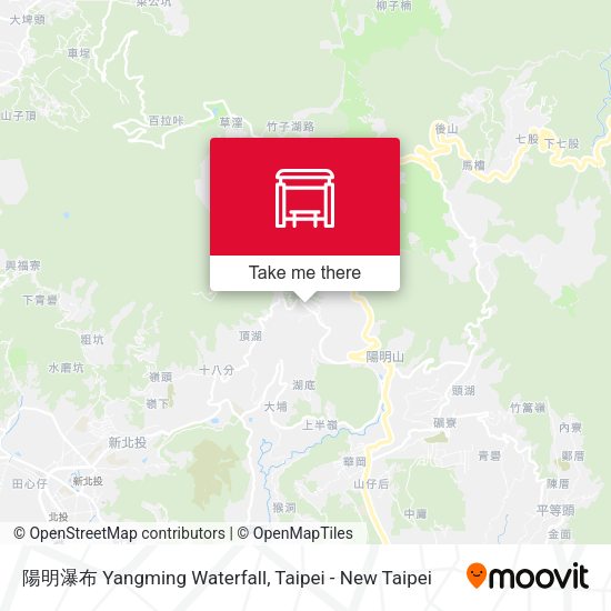 陽明瀑布 Yangming Waterfall map