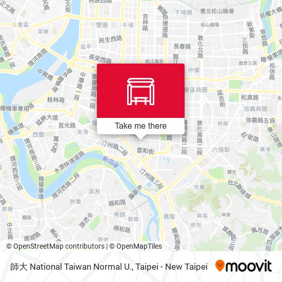 師大 National Taiwan Normal U. map