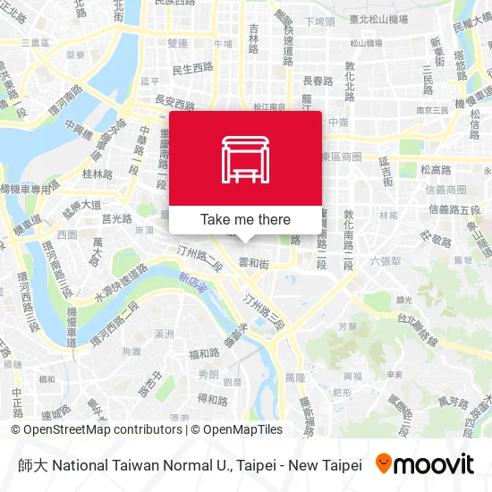 師大 National Taiwan Normal U. map