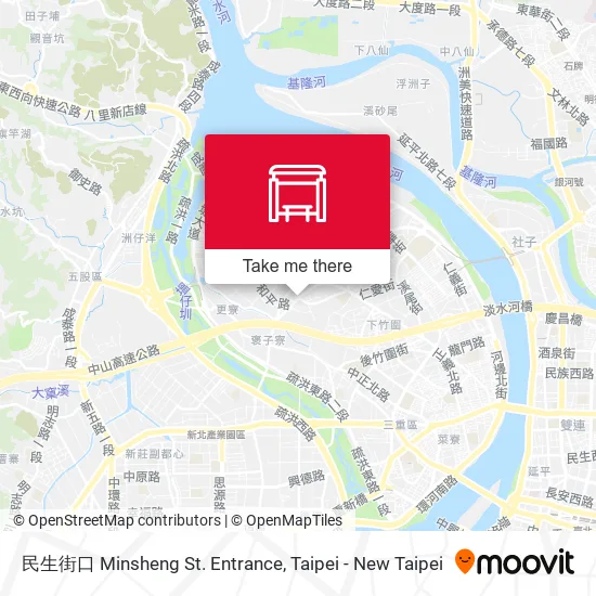 民生街口 Minsheng St. Entrance map