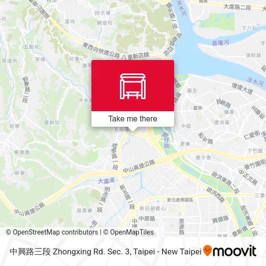 中興路三段 Zhongxing Rd. Sec. 3 map