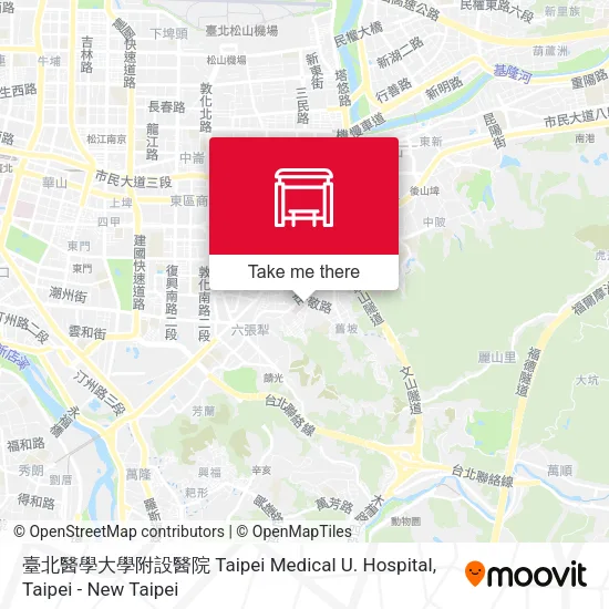 臺北醫學大學附設醫院 Taipei Medical U. Hospital地圖