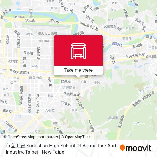 市立工農 Songshan High School Of Agriculture And Industry地圖