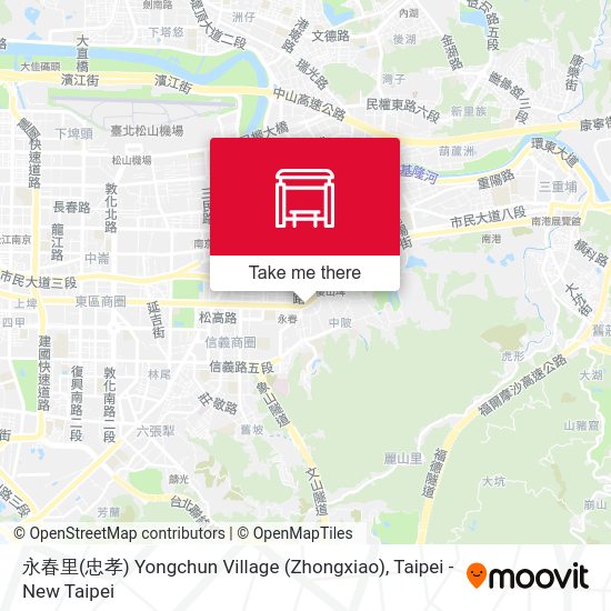 永春里(忠孝) Yongchun Village (Zhongxiao) map