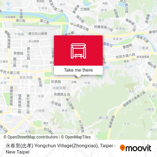 永春里(忠孝) Yongchun Village(Zhongxiao) map