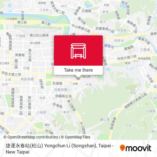 捷運永春站(松山) Yongchun Li (Songshan)地圖