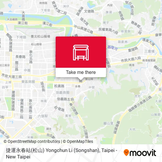 捷運永春站(松山) Yongchun Li (Songshan)地圖