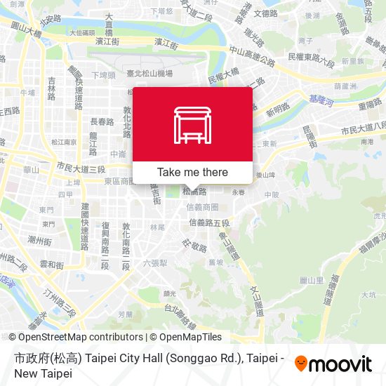 市政府(松高) Taipei City Hall (Songgao Rd.) map