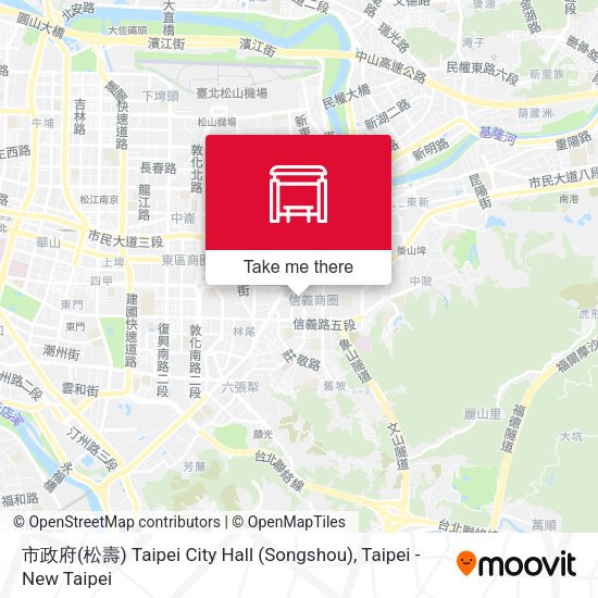 市政府(松壽) Taipei City Hall (Songshou)地圖