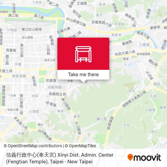 信義行政中心(奉天宮) Xinyi Dist. Admin. Center (Fengtian Temple) map