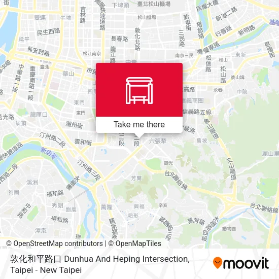 敦化和平路口 Dunhua And Heping Intersection地圖